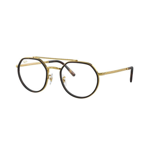 雷朋（RayBan）中性金属框架个性 Irregular造型防晒潮牌太阳镜 9196GI Gold / Clear/Brown 53-22-145