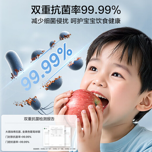 Midea 210L dual-temperature double-box household freezer large freezer small refrigeration dual-purpose horizontal freezer refrigerator electronic temperature control first-level energy efficiency BCD-210DKEM (E) gray