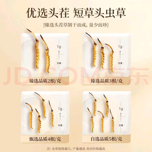 Zangzhiweng High-altitude Cordyceps Summer Sugar Selection First Stubble Dried Cordyceps High-end Nutritional Gift Boxes for Elders and Leaders to Customers All styles can be matched freely [Contact Customer Service for Good Gifts]