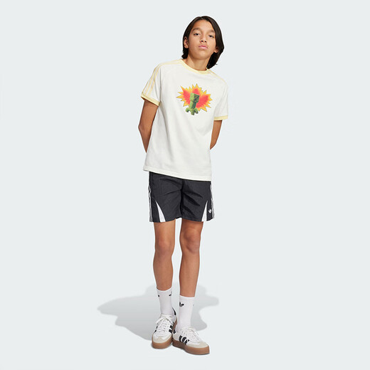 
Adidas Minecraft joint branded men's and women's big children's T-shirt 25 summer Clover cotton short-sleeved JZ9930