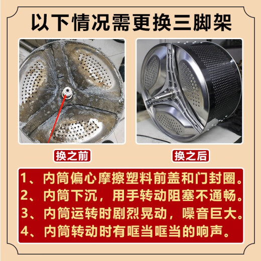 BEYZK适用小天鹅滚筒洗衣机三脚支架轴承TG90-1411DG-14122DXG原装配件 3号防水油封47/88 10/12