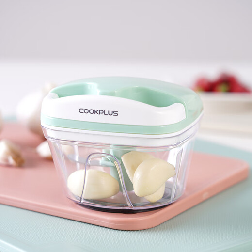 LOCK&LOCK New Manual Household Food Supplement Small Garlic Chili Ginger Dumpling Filling Transparent Cooking Bowl 3 Blades 650ml CKS316