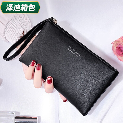 Yunluo Clutch Bag für trendy und vielseitige weiche Leder-Brieftasche von Frauen für Frauen-Mobiltelefontasche modische einfache Frauen kleine Tasche Leichtes Militärgrün Modell XYA96-31