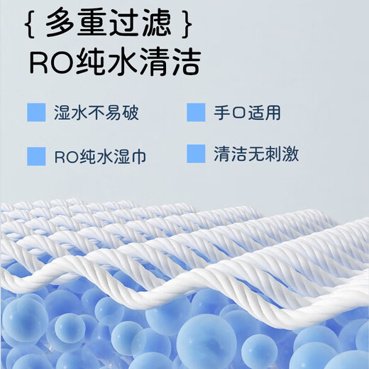 Little Yellow Duck Wet Wipes Baby Hand and Mouth Wipes with Cover Pure Water Formula Non-Alcoholic Large Pack 40 Draws 3 Packs