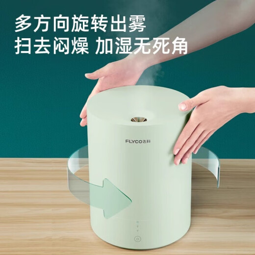 飞科（FLYCO） 加湿器 4L家用轻音卧室孕妇婴儿大容量办公空气小型迷你加湿器 FH9207白色