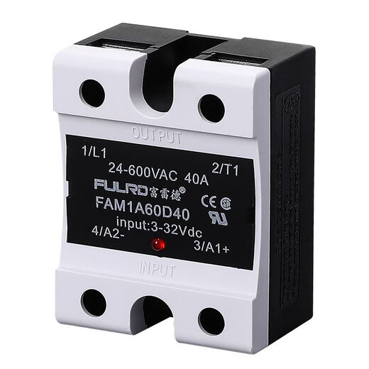 Однофазное твердотельное реле 40A Small DC 24V Контроль 220V AC SSR-40DA Регулятор напряжения промышленного класса 25 FDR1-A4840
