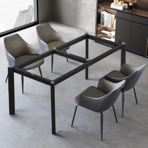 XMSJ Pied de Table en Ardoise à Pied Droit Pied de Table en marbre Pied de Table en Carreau Base de Table en Bois Simple Fixe sans Poutre Centrale adapté au Pied Droit de Bureau 14070