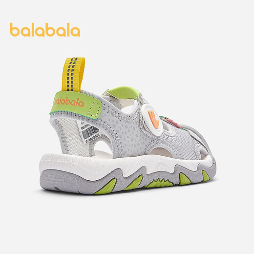 Balabala baby boy stable shoes non-slip sports sandals new summer shoes same style in shopping malls gray green tone 00324 22 (foot length 13.3-13.7/inner length 14.6)