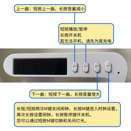 Bluetooth Speaker, Colorful Alarm Clock Light, Wireless Charging, Multifunctional Breathing Light, Atmosphere Light, Good-looking Fever-Grade Subwoofer Alarm Clock, Birthday Gift for Boys and Girls, Bluetooth Speaker G63 (White)