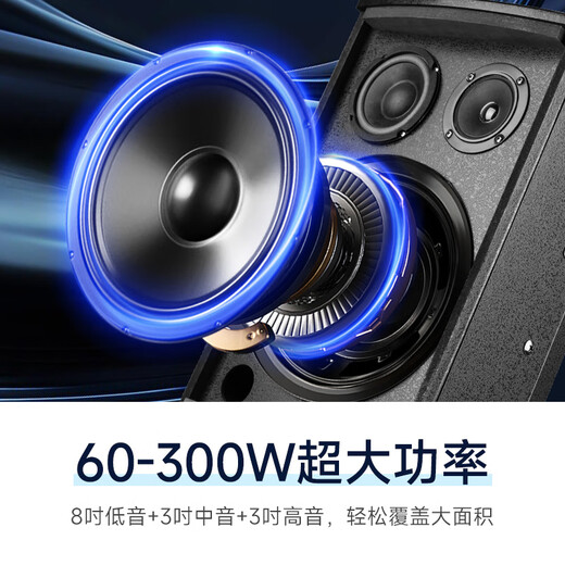 先科（SAST）专业中小型会议室音响设备全套无线话筒功放音响套装背景音乐培训会议专用系统蓝牙功放壁挂音箱 【四8吋会议音响】四话筒四鹅颈(120-240平)