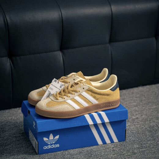 Adidas Gazelle German Training Training Shoes Shoes New Yellow T-Toe Shoes ji3523 Официальный флагман Ji3522 Blueberry 38