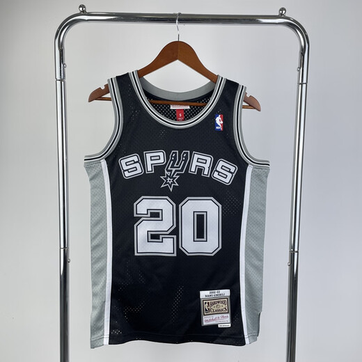 NBA KIDSNBA KIDNBA马刺队MN系列邓肯球衣迷彩复古运动网眼背心吉诺比利帕 03赛季帕克涂鸦 S
