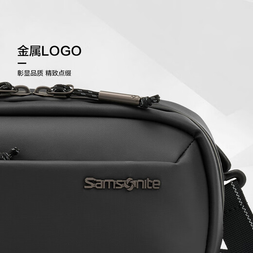 Samsonite (Samsonite) One-Shoulder Crossbody Body Casual Bag Reisetasche Mode QW4 Schwarz