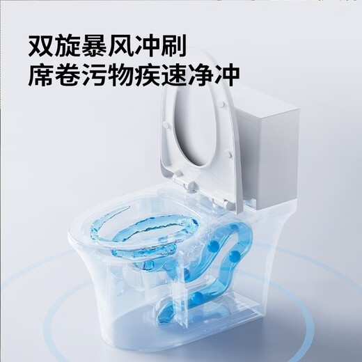 JOMOO (JOMOO) first-class water-efficiency double-whirlwind storm siphon high-impact antibacterial water-saving one-piece toilet X11472 305