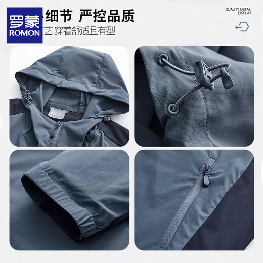 Lomon Summer Fashion Thin et à la mode Veste pour hommes d'âge moyen et âgé haut de gamme Vêtements à séchage rapide Daddy Casual Sun Protection Veste Men 9929 Kaki 3xl Environ 140-160 Jin [Jin est égal à 0,5 kg]