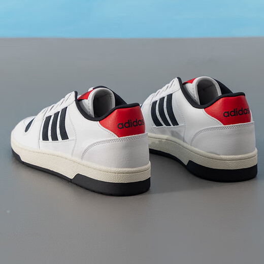 Adidas men's shoes women's shoes 2025 summer new white shoes sports casual shoes low top shoes basketball shoes KK1283/main picture model/white/black/red 42
