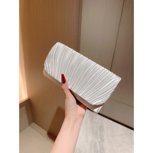 Woodpecker (TUCANO) 2025 Celebrity Dinner Clutch Women's European and American Small Bag with Evening Dress Handbag Evening Cheongsam Clutch Silver