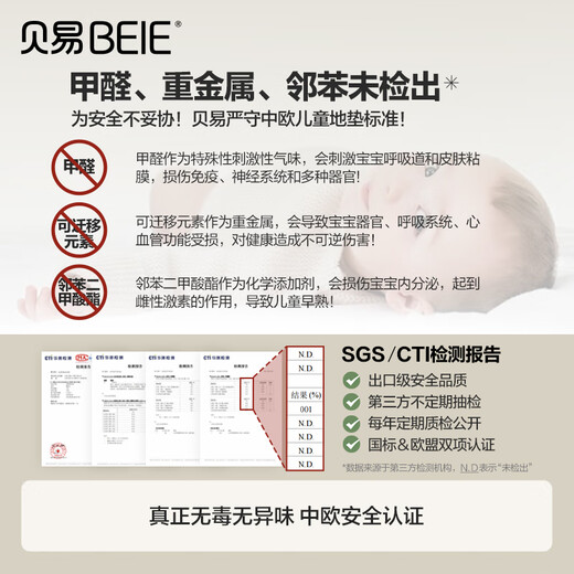 贝易（BeiE）宝宝爬行垫加厚家用婴儿地垫无毒无味xpe客厅儿童泡沫爬爬垫 【IXPE蜂巢垫】条纹彩虹+海湾轨 180CM*200CM*2CM【推荐购买彩虹