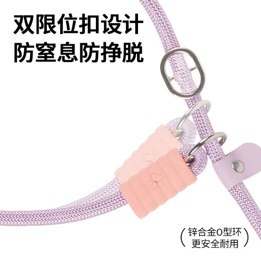 Hanhan pet dog leash P rope dog training P chain dog leash dog walking rope explosion-proof dog chain for medium and large dogs Labrador 2.2 meters long version purple diameter 1cm recommended 1-120 Jin Jin is equal to 0.5 kg