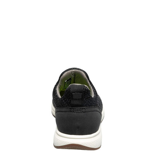 Florsheim Boys' Satellite Knit Stretch Lace Slip-ons Jr. (Toddler/Kids) Sneakers, Black//White Black//White 4.5 Big Kid
