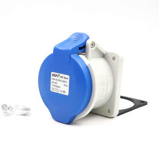Weipu Single Typu Weipu 3-4-5 Core 32A Connecteur de prise de bouche d'aviation industrielle triphasée Connecteur dissimulé 32A3 Core TYP681