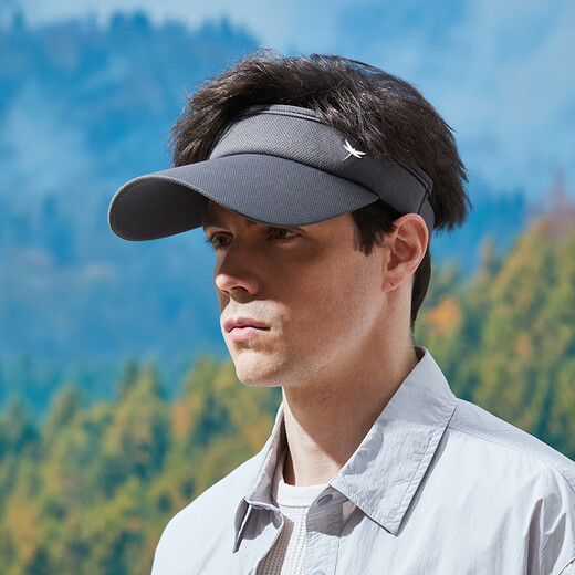 Red Dragonfly sun protection hat men's summer empty top hat outdoor anti-UV running sports breathable sun hat sun hat