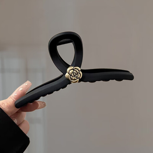 Xiangwan Hairpin Hairpin Women's Retro French Camellia Clip Women's Shark Clip Advanced Hairpin Plate Hairpin Plate Hairpin Plate Hairpin Plate Hair Plate Hair Plate