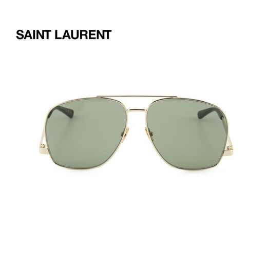 Saint Laurent (YSL) Neue Sonnenbrille, männliche Pilot -Sonnenbrille für männliche Piloten, Frauenfeiertagsgeschenk SL653 003