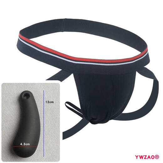 
Xin Youjie Sexy Men's Thong Black Combination N16 Legs Temptation Anal Plug Underwear T-Pants SS Fingertips (Silicon) Size 28-32