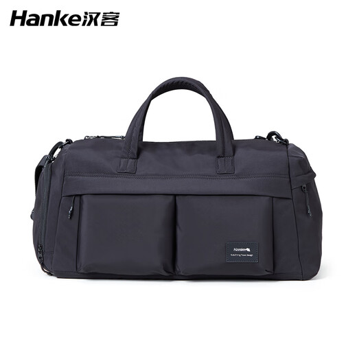 Hanke travel bag men's sports gym bag large capacity 31 liter graphite black handbag boarding storage bag outdoor luggage bag