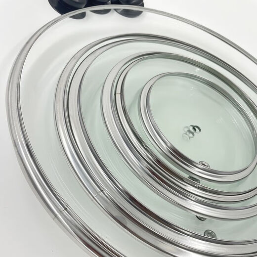 Bodenju tempered glass lid Supor universal pan lid universal wok lid non-stick lid 12-44cm plastic cover button 16CM inner diameter 15.6 outer diameter 16.6
