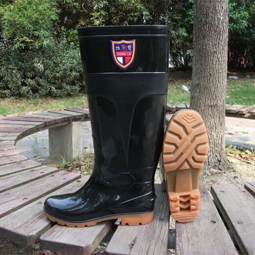 Xianzheyi 3291 personnes collectionner le mâle Egret étendu des chaussures d'eau masculines bottes de pluie du chantier de construction antidérapant des hommes de pluie à tube super haute