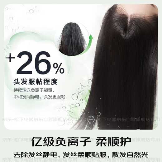 Panasonic National Subsidy Household High-speed Hair Dryer Hair Dryer Barrel High-Power Quick-drying Negative Ion Temperature Control Send Girlfriend Gift Little Forest EH-NE6L