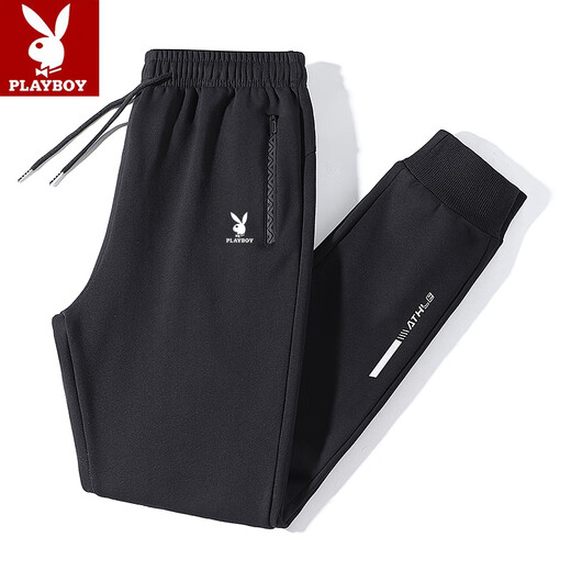 Playboy Pure Cotton Casual Pants Men's Spring and Summer Sweatpants Straight-Leg Loose Sports Pants Leggings Trousers Men's Work Pants Wear-Resistant 2211 Styles 2 Pairs of Your Choice (Add Velvet Two Plus Velvet in Winter 3XL 145-160Jin Jin is equal to 0.5 kg