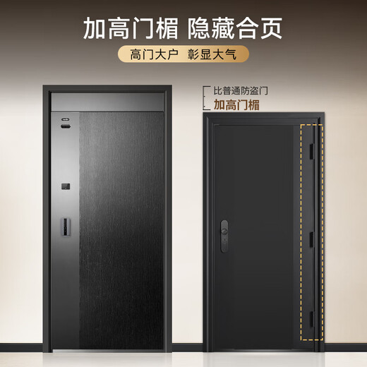 亚太天能智能门全自动一体化防盗入户门掌静脉人脸识别进户门大门M3 M3外开宽单门（1050*2250）