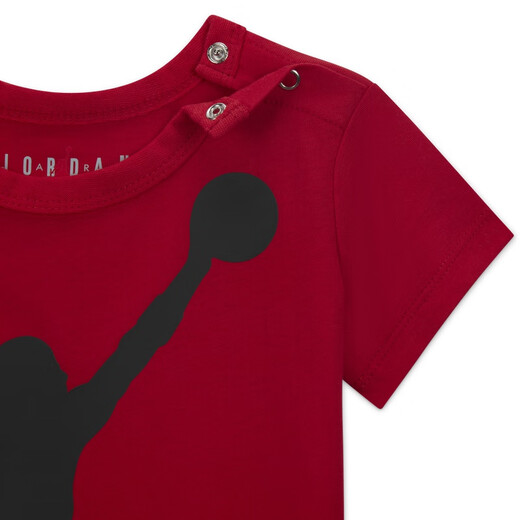 耐克（NIKE）Jordan官方耐克乔丹男童婴童连体衣夏季宝宝纯棉休闲易穿脱CK4343 687健身红 90cm 24