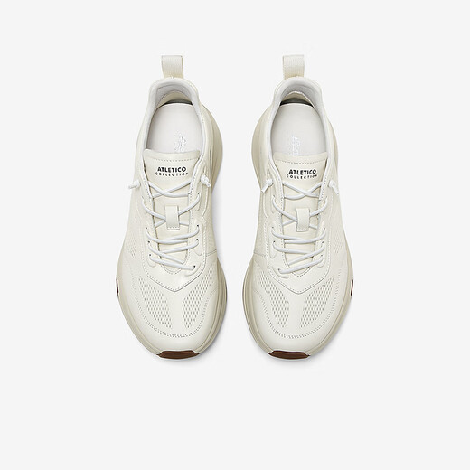Bata Casual Shoes Men's 2025 Autumn Mall Nouveau semelle épaisse respirante et confortable Commutation Casual Chaussures YC702CM5 WHITE 43