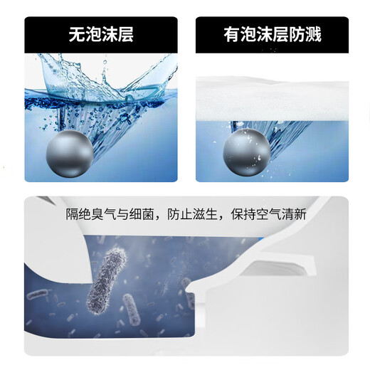 Kohler intelligent toilet automatic flip flush seat heating foam shield splash-proof no water pressure limit antibacterial toilet 691 manual model 305mm '