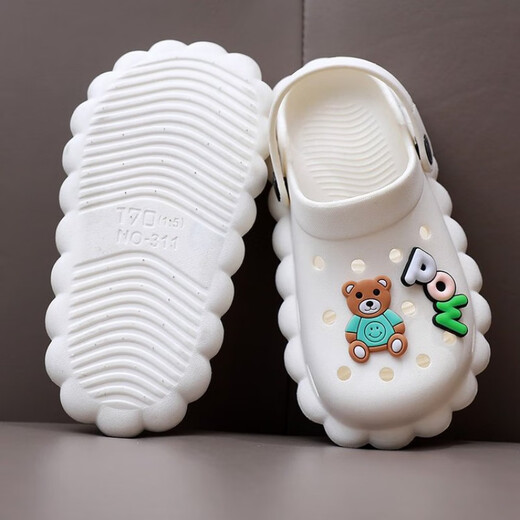 Croton Croton Children's Indoor Anti-Odor Sole épaisse semelle mignonne Cave Cartoon Internet Celebrity Ins Baotou Outdoor Pink 21