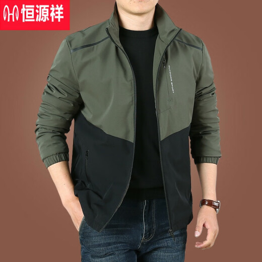Hengyuanxiang Plus Velvet Jacke für Männer im Herbst und Wintermänner plus Velvet Casual Jacket für eine neue Casual Plus-Samtjacke für Männer in vielseitig und einfacher 9896 [Grauschwarz] plus Samt L.