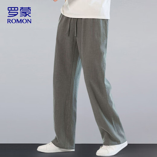 Pantalon romon pantalon mince d'été pour hommes pantalon décontracté pour hommes lâches chinois pantalon masculin