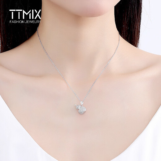 TTMIX women's pt950 platinum pendant hollowed out gold gourd fashion pendant for girlfriend large size 5.1-5.3g