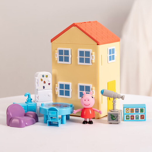 80 % neues Piggy Peppa Pig Spielhaus Spielzeugset Piggy House Cartoon Peripherie Geburtstagsgeschenke für Kinder Jungen und Mädchen Geschenke