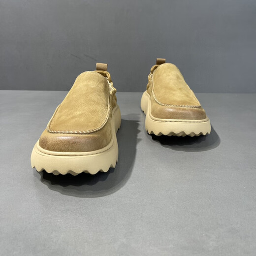 Gy Jinlilai 2025 Summer Soled Lazy Man Patadas mocasines de cuero zapatos de viaje huecos zapatos para hombres RESTIVO DESAUPABLE 9898 SURFAURADA DE CUERO BLANCO 38