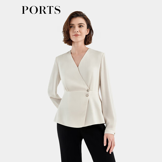 PORTS women's spring and summer new long-sleeved shirt ALT8B003TWB042 Skin color 8