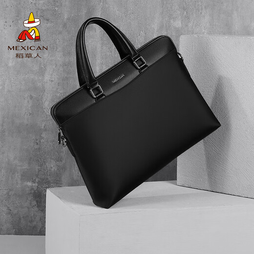 Scarecrow Men Mencotège toile Sac d'affaires décontracté sac grande capacité sac à main simple sac d'ordinateur noir noir