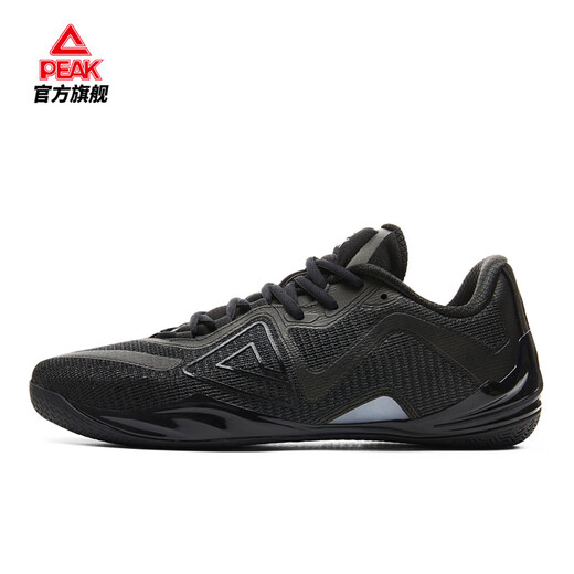 Peak unparalleled badminton shoes for men, new cushioning low-top thin-soled sports shoes, comfortable and wear-resistant professional sports shoes, all black - Black Warrior 43