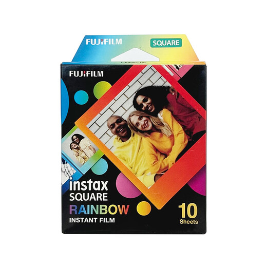 FUJIFILM instant photo paper is suitable for miniSE/11/12/99 white edge/color edge photo paper SQ square WIDE wide series photo paper SQ square rainbow 10 sheets