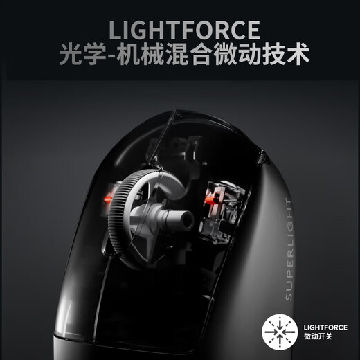 Logitech GPW Mouse, Bullshit King Second Generation GPW3-Generation, Leichte mechanische Lade-Wireless-Gaming-Maus, K845 Mechanische Gaming-Tastatur, Büro- und Business Gaming E-Sports-Set, K845 Tee Shaft + GPW Dritte Generation Black Black der dritten Generation