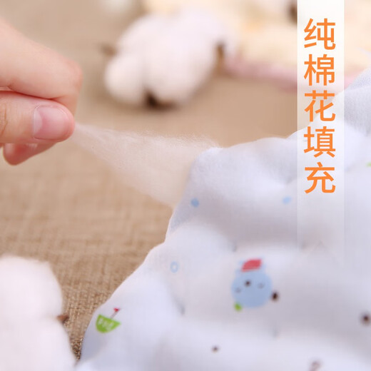 豆苗儿棉花宝宝棉鞋子 婴儿加厚保暖护脚套鞋套新生儿初生0-1岁秋冬季 阳光天空 6-12个月(内底长13.5cm)
